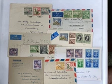 Malta 6 x KGVI covers & aerogrammes 