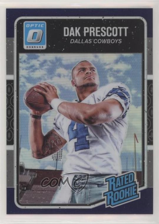 2016 Donruss Optic Rated Rookie Purple Dak Prescott #162 Rookie RC 1pd