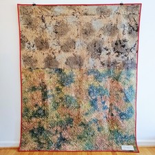Handmade Quilt Machine Sewn Multi Color Design Measures 58" x 72" New Wall Art