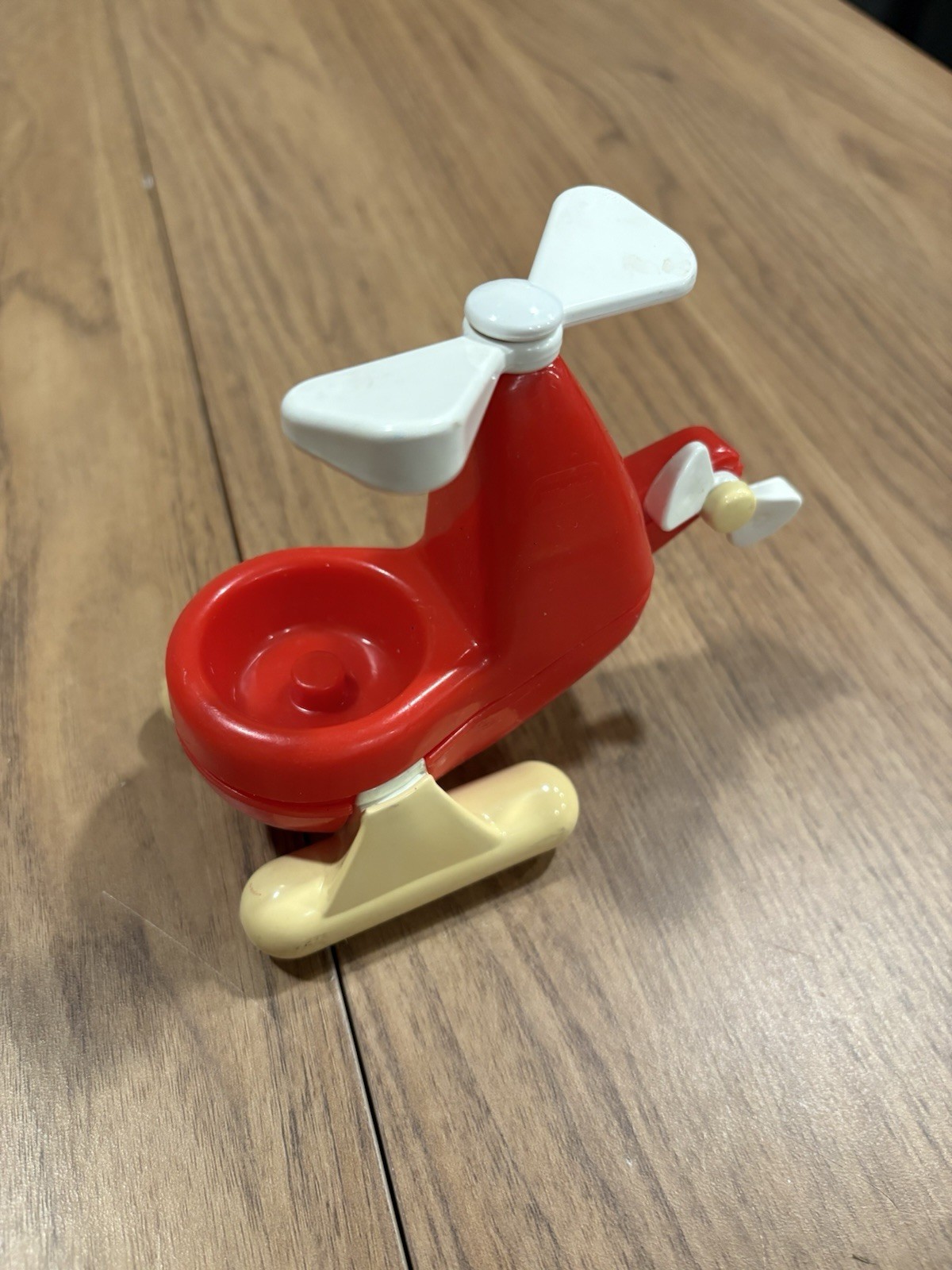 Vintage Little Tikes Toddle Tots Red Helicopter For Airport 