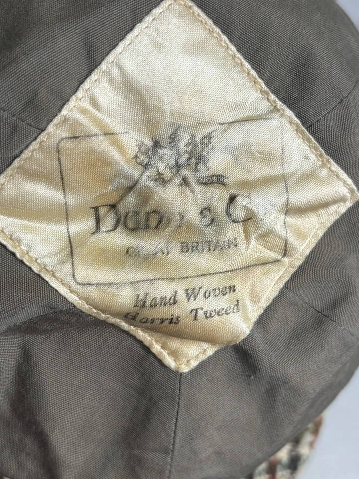 DE COLECCIÓN SOMBRERO AUTOHAT Marrón/Azul TWEED Pata de Gallo DEERSTALKER Caza SHERLOCK HOLMES SOMBRERO Foto 4 de 4