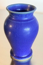 PEWABIC Pottery 110 Vase Arts & Crafts Style Matte Blue Glazed Signed 5 " Tall