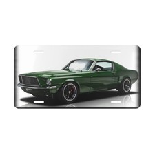 Legendary 1968 Ford Mustang GT Classic Vanity Plate - Premium Metal Front