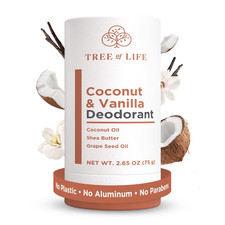 Tree of Life Beauty Coconut and Vanilla Aluminum Free Deodorant for Women - Nour