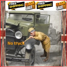 1/35 Scale Die cast Resin Soldier Figure Model Kit Military Miniature Truck D...
