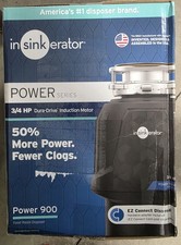NEW InSinkErator Power 900, 3/4 HP Garbage Disposal, Power Series EZ Connect Con
