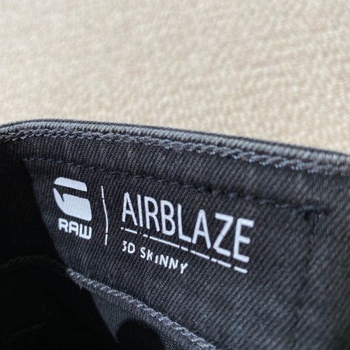 Jeans G Star Uomo 30x34 Airblaze 3D Skinny Nero Denim - Foto 9 di 11