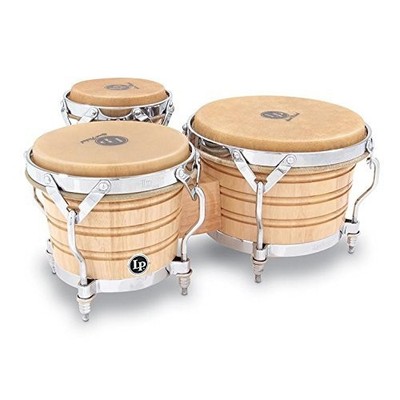 Latin Percussion LP202-AW Bongo Drum Natural / Chrome