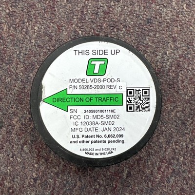 CUBIC TRAFFICWARE POD WIRELESS VEHICLE DETECTION SYSTEM 50285-2000
