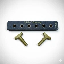 Vintage Style Telecaster Headstock Tuner Hole Drill Jig & Edge Guide