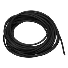 Rubber Cord Tube 16ft Hollow Tubing 2mm OD 1mm ID for DIY Craft Black