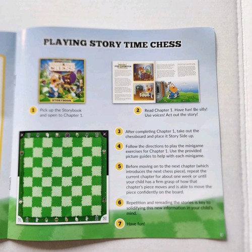 Story Time Chess Storybook + Standard Chess Thinking Cup Learning 2021 99% - Picture 10 of 12