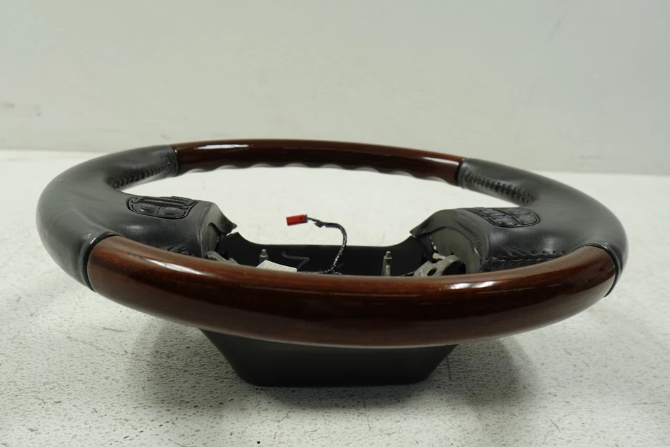 Руль 1998-2007 OEM Lincoln Navigator F250 F350 кожаный деревянный серый W6293 - Изображение 2 из 4