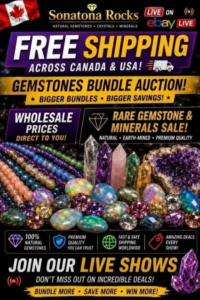 💎 FREE SHIPPING CA USA | Rare Gemstones • Bundle Deals • Crystals-Minerals