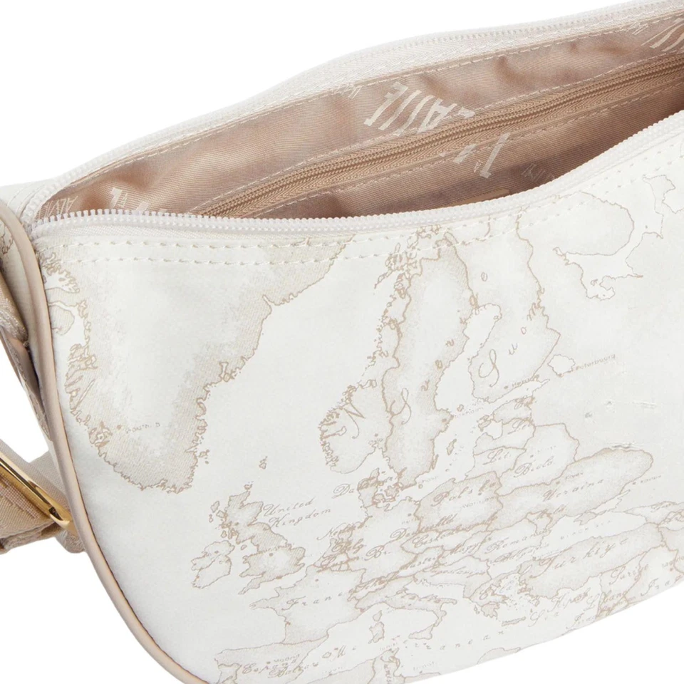 Alviero Martini - Bolso de Hombro Suave Pequeño Media Luna S006, Blanco Foto 2 de 3