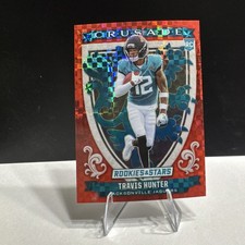 2025 Panini Rookies & Stars Travis Hunter #3 Crusade Red Plaid Jaguars Rookie
