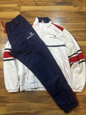 Sergio Tacchini Jogginganzug Weiß/Blau/Rot L