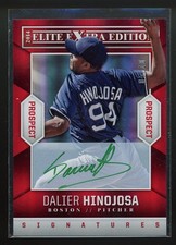 2014 Panini DALIER HINOJOSA Signed Card Autograph auto RED SOX ON CARD #5/10
