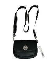 Marc Jacobs Black Leather Mini Crossbody Bag Logo Strap 1SZ NWT MSRP $395