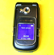  2G ONLY SONY ERICSSON Z710i 1.9" 2MP GSM BLACK FLIP FLOP OLD FIDO CELL PHONE