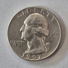 1957 D Washington Quarter - Circulated- Good Condition