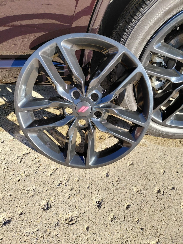 2024 Dodge Durango Rim Skins Wheel Covers 20inch Black with Red Center Caps - Image 4 of 4