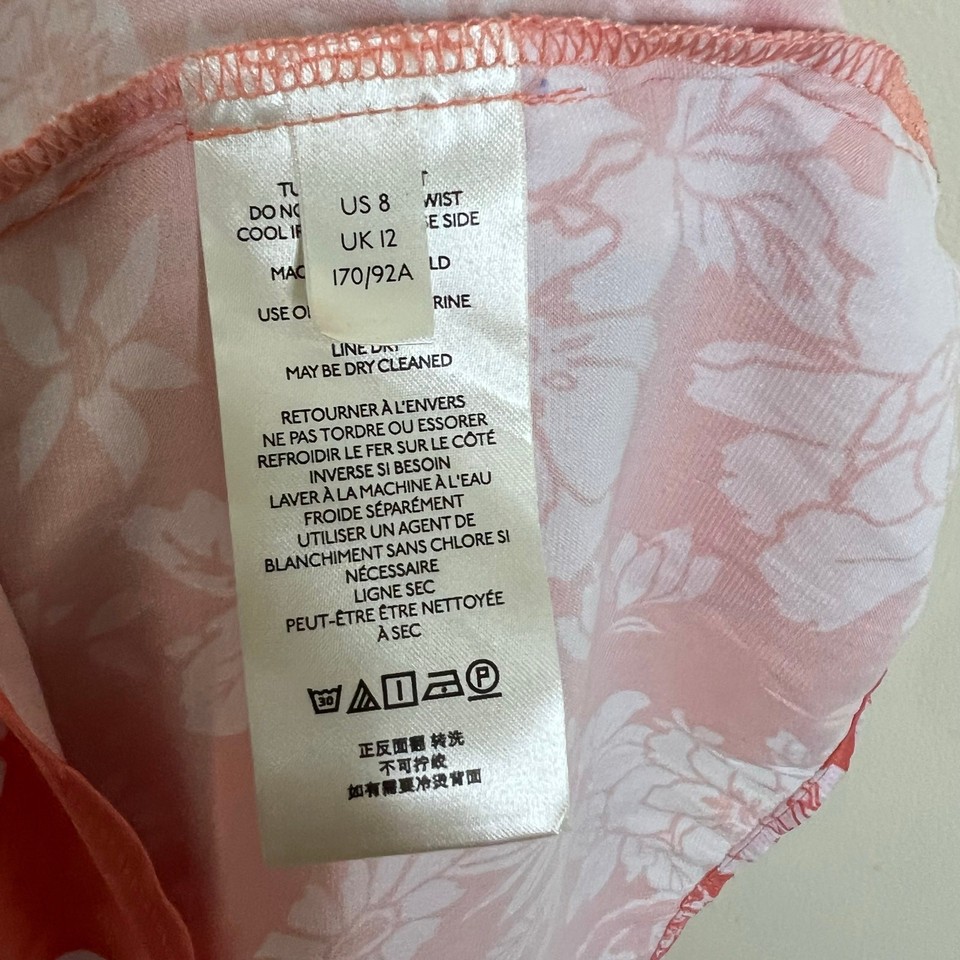 Free People Ashley Slip Dress 8 Womens Pink Plunge Maxi Ruffle Feminine ...