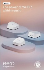 Eero 7 Dual-Band Mesh Wi-Fi 7 System (3-pack) - New-Sealed-MSRP $349.99