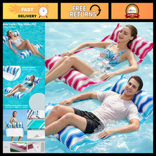 Inflatable Pool Hammock Float - 4 in 1 Water Lounge Chair Drifter for Adults