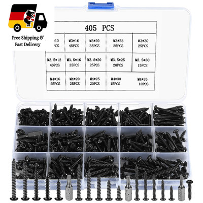 Torx Schrauben Set 405 Stck M3 M35 M4 Holz Schrauben