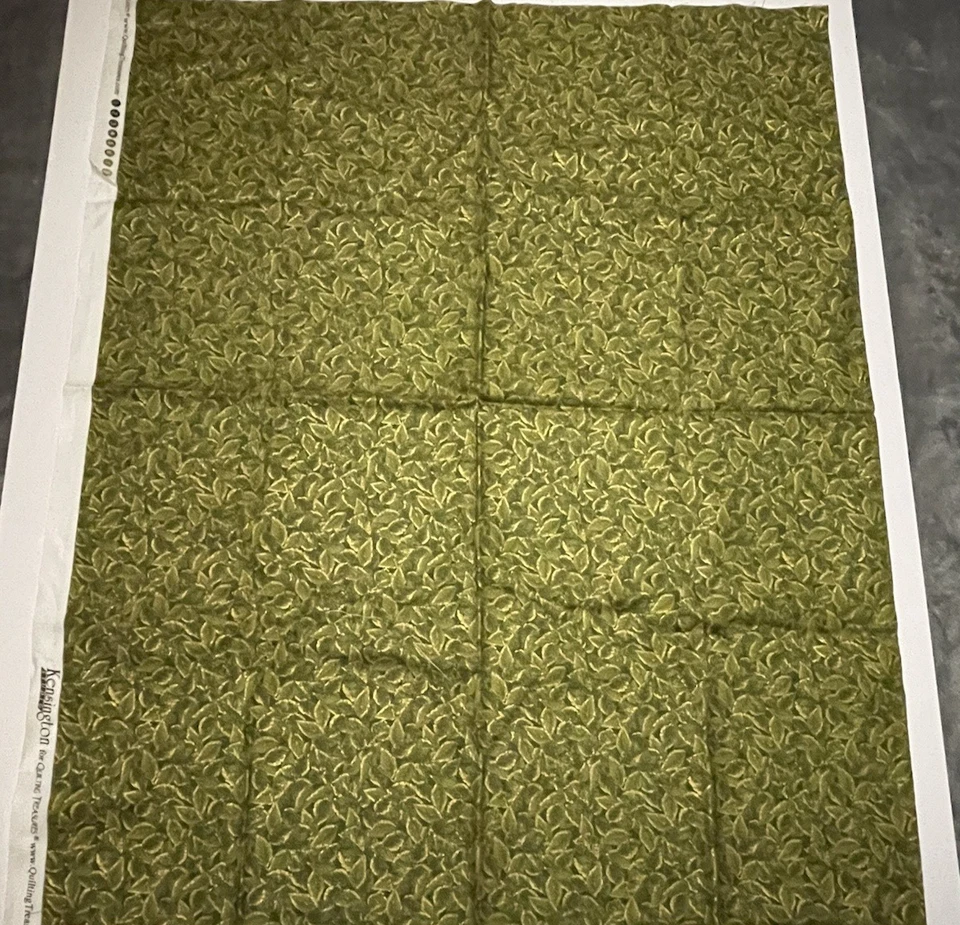 Green Leaves Kensington Studios Quilting Treasures 26 Inches X 42 Inches Wide - Image 2 of 4