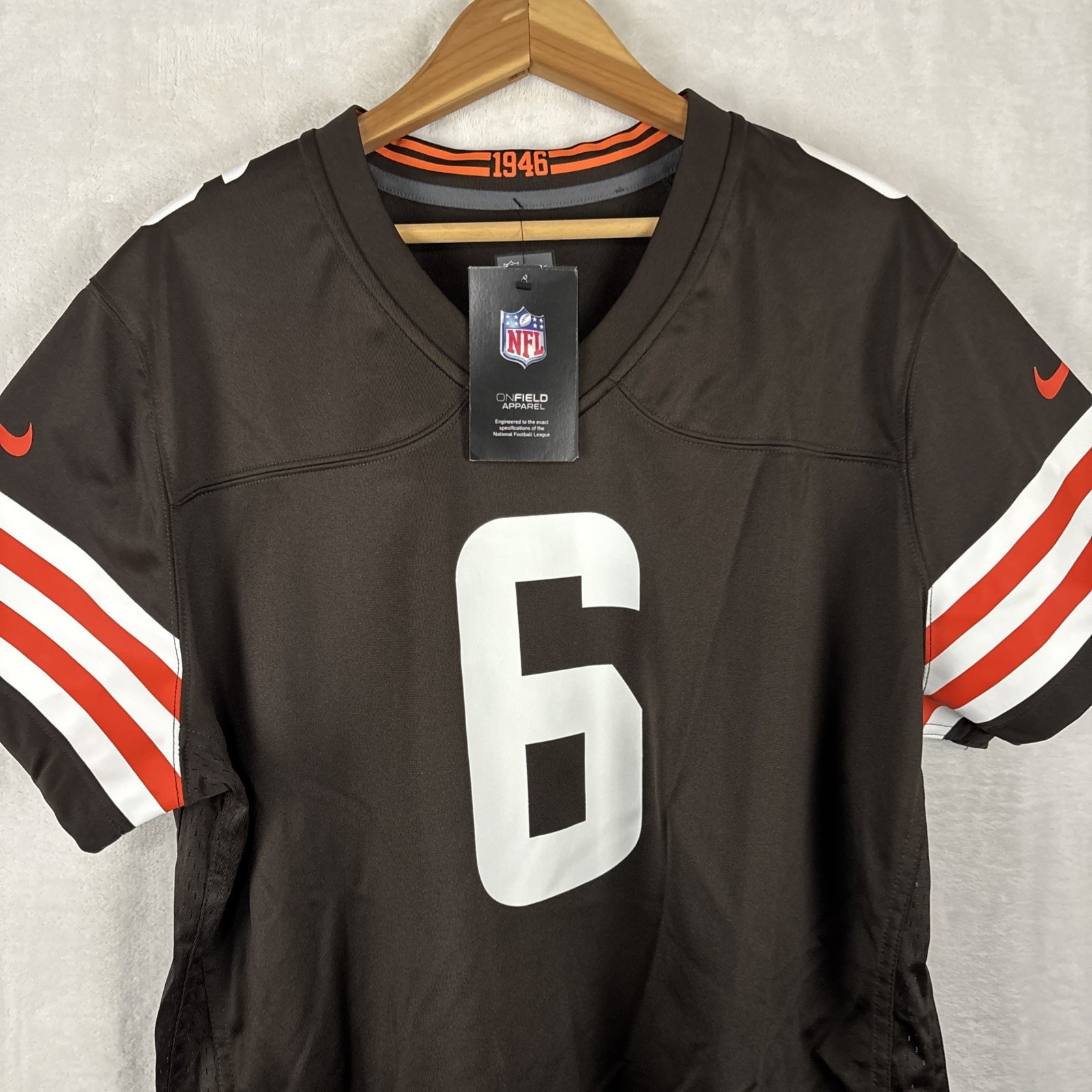 Nike On Field Baker Mayfield Cleveland Browns Women's Jersey Size 2XL NWT thumbnail 3