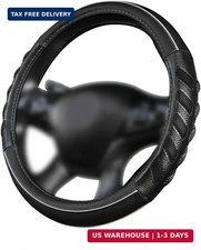 car Steering Wheel Cover Faux Leather Massage Universal fit 3D Honeycomb Hole An