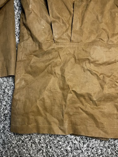 Handcrafted McKenzie Tribe Brown Work Jacket - Genuine With Leather Trim / Wool - Picture 11 of 18