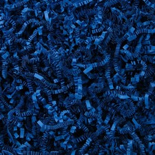 1/2 LB Crinkle Cut Paper Shred Filler 8 oz Dark Blue For Gift Box Basket Bag