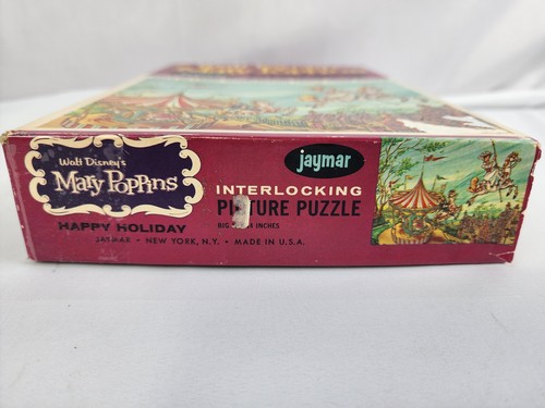 Vintage JAYMAR Walt Disney MARY POPPINS Happy Holiday PUZZLE 60 + pc - Picture 2 of 3