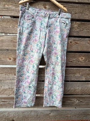 Gina Benotti Floral Print Pants Lina Style Size XL Women's