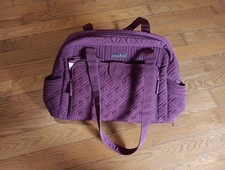 Vera Bradley Baby Diaper Bag Travel Burgundy. 21 "L 13 " W