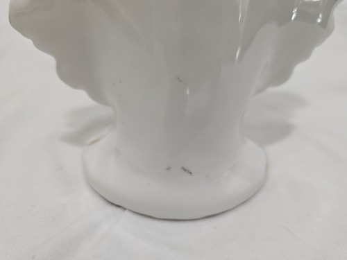 Vintage Hochzeit Vase Plan Doppelgriff Elfenbein Handbemalt Goldrand Viktorianisch 8"T - Bild 7 von 10