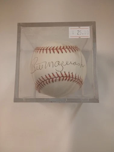 Bill Mazeroski HOF Signed Baseball AUTO Pirates