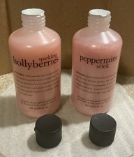 Philosophy Hollyberries & Peppermint Stick Shampoo, Shower Gel, Bubble Bath 6oz