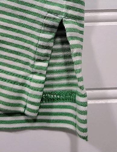 J. Mclaughlin Striped Polo Shirt Mens Size XL Pima Cotton Preppy Work GREEN WHIT - Picture 8 of 11