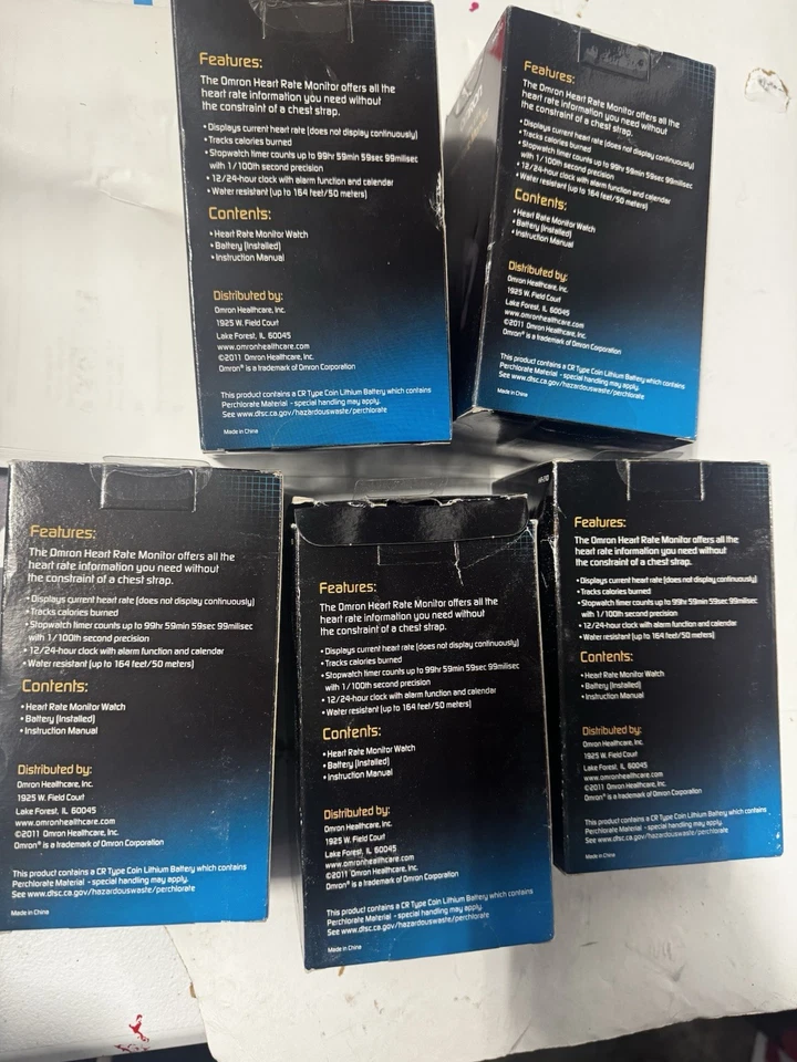 Lote De 5 Omron Monitor De Ritmo Cardíaco Reloj Alarma Cronómetro Foto 2 de 4