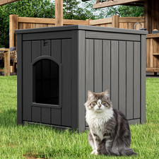 Outdoor Cat House Weatherproof Insulated for Winter Outside