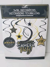 Awards Night Hollywood Movie Prom Theme Party Hanging Swirl Decorations
