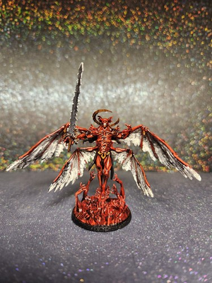 #ad #ad Hand Painted Dungeons And Dragons Demonic Winged Angel Demon Miniature $40.00