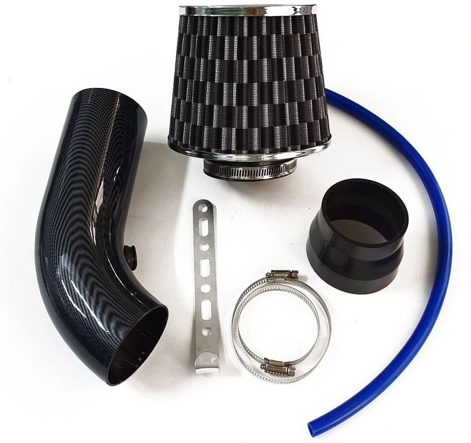 Kit de inducción de filtro de admisión de aire frío de 3" Accesorios para sistema de manguera de flujo de alimentación de tubería Foto 3 de 4