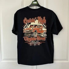 Cruisin' High Virginia St Reno NV Men's Shirt Adult XL Black Classic Car Outdoor