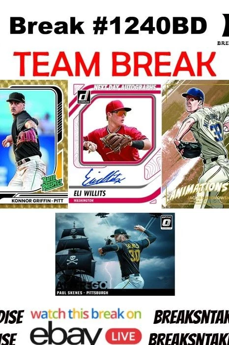 Break #1240BD: 2026 Panini Donruss Baseball Hobby CASE (12 BOX) Team Break