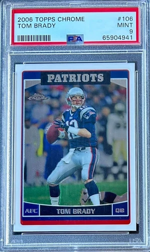 2006 Topps Chrome Tom Brady #106 PSA 9 (MINT) *N.E. Patriots/ T.B. Buccaneers